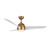 Thalia 54-in Brushed Gold/Matte White LED Ceiling Fan
