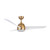 Thalia 54-in Brushed Gold/Matte White LED Ceiling Fan