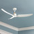 Hugo 52-in Brushed Gold/Matte White FAN Ceiling Fan