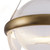 Taurus 22-in Vintage Brass/Clear Ribbed Glass LED Chandelier