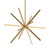 Sirius 48-in Brushed Gold LED Chandeliers