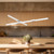 Akari 48-in Brushed Nickel LED Chandeliers