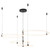 Bruni 55-in Black LED Chandeliers