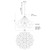 Bolla 17-in Opal Glass LED Chandelier