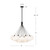 Bolla 28-in Brushed Gold/Opal Glass LED Chandelier