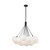 Bolla 28-in Black/Opal Glass LED Chandelier
