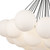 Bolla 28-in Black/Opal Glass LED Chandelier