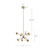 Geode 25-in Brushed Gold LED Chandeliers