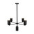 Nola 31-in Black 5 Lights Chandelier