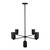 Nola 31-in Black 5 Lights Chandelier