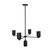 Nola 31-in Black 5 Lights Chandelier