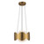 Ciel 10-in Brushed Gold/Opal Glass Socket Chandelier