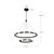 Rezz 36-in Brushed Nickel LED Chandeliers