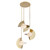 Scorpio 27-in Metallic Brass/Opal Glass LED Chandelier