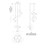 Scorpio 27-in Glossy Black/Opal Glass LED Chandelier