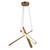 Lex 27-in Vintage Brass LED Chandelier