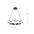 Novel 25-in Black LED Chandeliers