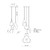 Aries 18-in Brushed Gold LED Chandeliers