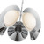 Cleo 16-in Chrome/Opal Glass LED Chandelier