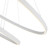 Ovale 54-in Two-Tier White LED Chandelier