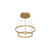 Cerchio 24-in Brushed Gold LED Chandeliers