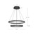 Cerchio 32-in Brushed Gold LED Chandeliers
