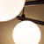Amara 32-in Black/Glossy Opal Glass LED Chandeliers