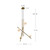 Amara 32-in Brushed Gold/Glossy Opal Glass LED Chandeliers