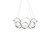 Oros 24-in Antique Silver LED Chandeliers