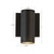 Nordic 6-in (2-in Dia.) Black LED Exterior Wall