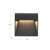 Casa 5-in Black LED Exterior Wall Sconce