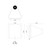 Ellis 6-in White LED Exterior Wall Sconce