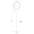 Roda 13-in White LED Floor Lamp