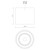 Falco 5-in White LED Flush Mount