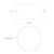 Mousinni 14-in White LED Flush Mount