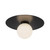 Elixir 10-in Black LED Flush Mount