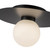 Elixir 10-in Black LED Flush Mount