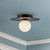 Elixir 10-in Black LED Flush Mount