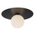 Elixir 14-in Black LED Flush Mount