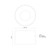Etta 13-in Jet Black LED Flush Mount