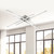 Vega Minor 47-in Brushed Nickel LED Flush Mount