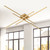 Vega Minor 47-in Brushed Gold LED Flush Mount