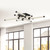 Blade 34-in Black LED Flush Mount