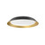 Jasper 19-in Black/Gold LED Flush Mount