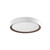 Essex 16-in White/Walnut LED Flush Mount