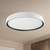 Essex 20-in White/Black LED Flush Mount