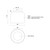 Cedar 8-in Brushed Gold/Clear LED Flush Mount