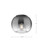 Samar 8-in Chrome/Opal Glass 1 Light Flush Mount