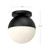 Monae 10-in Brushed Gold/Opal Glass 1 Light Flush Mount