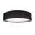 Dalton 16-in Black LED Flush Mount